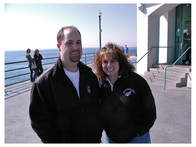 At the end of Huntington Bach Pier at Ruby's 02/07/04

